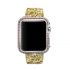 Bling flash strap gold leather glitter band for apple watch editions