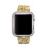 Bling flash strap gold leather glitter band for apple watch editions