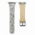 Bling flash strap grey leather glitter band for apple watch editions