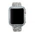 Bling flash strap grey leather glitter band for apple watch editions