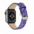 Bling flash strap purple leather glitter band for apple watch editions