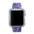 Bling flash strap purple leather glitter band for apple watch editions