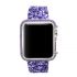 Bling flash strap purple leather glitter band for apple watch editions