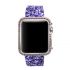 Bling flash strap purple leather glitter band for apple watch editions