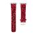 Bling strap red leather glitter band for apple watch series