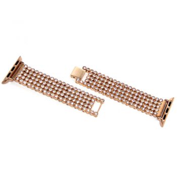 Crystal Apple Watch Series1,2,3 bands with stainless steel