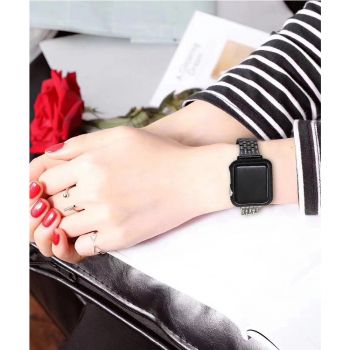 Stainless steel with crystal diamond bands for apple watch