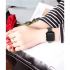 Black with shiny crystal metal wristband for apple watch series1 2 3
