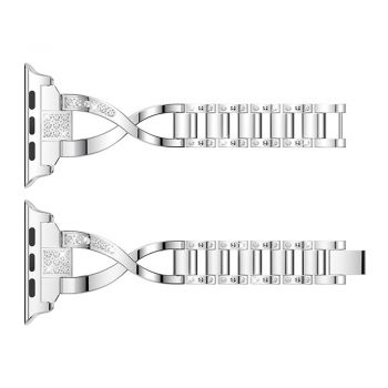 Compatible with Apple Watch strap series 5/ 4/3/2/1 38mm 40mm  42mm 44mm replacement strap stainless steel metal Iwatch strap for women