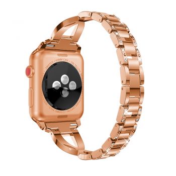 Compatible with Apple Watch strap series 5/ 4/3/2/1 38mm 40mm  42mm 44mm replacement strap stainless steel metal Iwatch strap for women