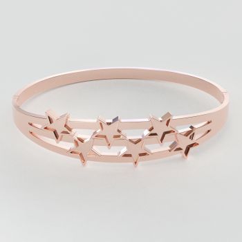 CallanCity New Design Bracelet For Women Fashionable Metal Cuff Bangle  Wristband Christmas Gift
