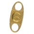 Perfect Gold Plated Cigar Guillotine Cutter with diamond