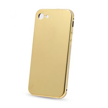 For iPhone 7 24kt 24ct gold plated phone case with crystal