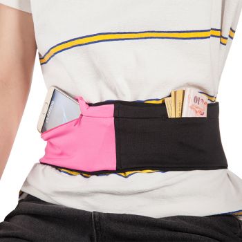 outdoor sports waterproof running cycling waist belt gym bag pouch