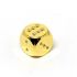 24K Gold Lucky with Diamonds encrusted Made Custom 6 sided Dice