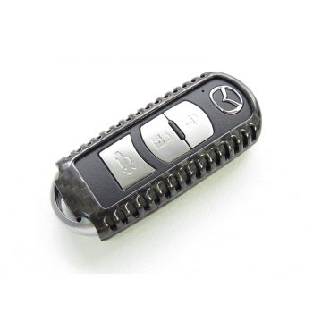 Carbon Fiber Keyless Smart Key Cover Case Fob for Mazda CX5