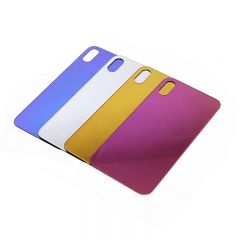 Fashion Mirror Color Shining Glass Cover Back for iPhone X 