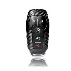 Carbon Fiber Remote Keyless Cover Case For Ford Mustang 5 button