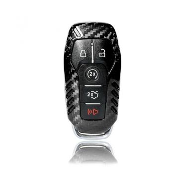 Carbon Fiber Remote Keyless Cover For Ford Mustang 5 button