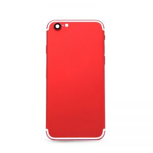 Red iPhone 6 with iPhone 7 Style Bezel Housing Back Cover