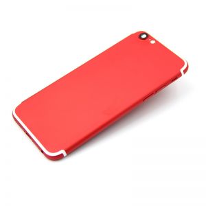 Red iPhone 6 with iPhone 7 Style Bezel Housing Back Cover