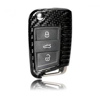 Carbon Fiber Key Cover Case for Volkswagen VW Golf 7 Buttons