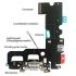 USB Lightning Charging and Headphone Jack port Dock Connector + Mic Flex Cable + Cellular Antenna Replacement for Iphone 7
