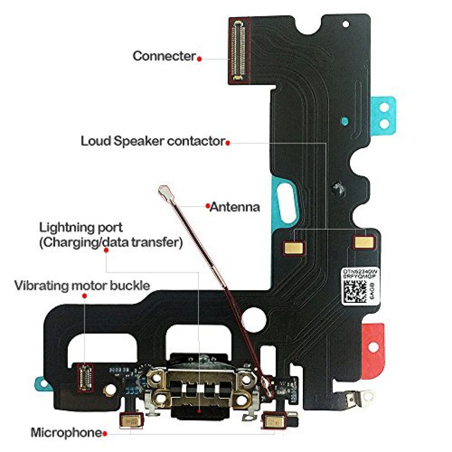 Iphone 7 Headphone Jack port Dock Connector Mic Flex Cable