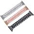 Crystal bezel handcraft encrusted watch strap for Apple watch black