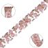 Crystal bezel handcraft encrusted watch strap for Apple watch pink