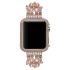 Crystal bezel handcraft encrusted watch strap for Apple watch pink