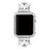 Crystal bezel handcraft encrusted watch strap for Apple watch white