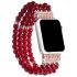 Handmade bracelet watch strap for Apple watch seres 1 2 3 red