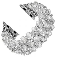 Fashion bracelet wristband for Apple watch watch platinum