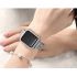 Stainless Steel Metal diamond Wristband For Apple watch platinum