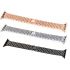 Stainless Steel Metal diamond Wristband For Apple watch black