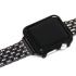 Stainless Steel Metal diamond Wristband For Apple watch black