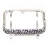Crystal bezel handcraft encrusted cover case for Apple watch platinum