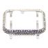 Crystal bezel handcraft encrusted cover case for Apple watch platinum