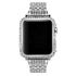 Crystal bezel handcraft encrusted cover case for Apple watch platinum