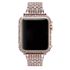 Crystal bezel handcraft encrusted cover case for Apple watch rose