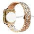 Crystal bezel handcraft encrusted cover case for Apple watch platinum