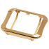 Plain metal screen protect case for Apple watch series 1 2 3 gold