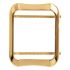 Plain metal screen protect case for Apple watch series 1 2 3 gold