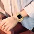 Plain metal screen protect case for Apple watch series 1 2 3 gold