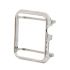 Aluminum Alloy Protective Frame Cover Case for Apple watch series 1 2 3 platinum