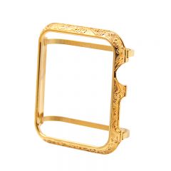 Aluminum Alloy Protective Frame Cover Case for Apple watch series 1 2 3 gold