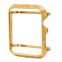 Aluminum Alloy Protective Frame Cover Case for Apple watch series 1 2 3 gold