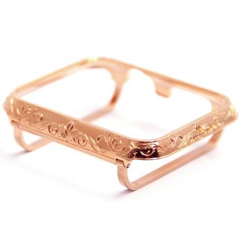 Carving Design Bumper Frame NO.4 for Apple watch rose