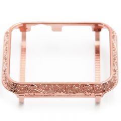 Aluminum Alloy Protective Frame Cover Case for Apple watch series 1 2 3 rose